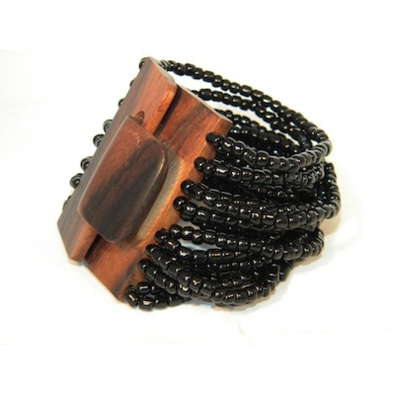 Bracelet Bead, Handmade Beaded Bracelets, Bali Bead Bracelets Wooden Clasp