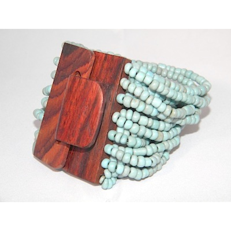 Bracelet Bead, Handmade Beaded Bracelets, Bali Bead Bracelets Wooden Clasp