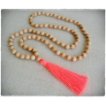 Beaded Tassel Necklace Stone, Bali Long Necklace, Tassel Necklaces