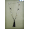 Beaded Tassel Necklace Crystal, Bali Long Necklace, Tassel Necklaces