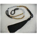 Beaded Tassel Necklace Crystal, Bali Long Necklace, Tassel Necklaces