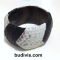 Bracelet Genuine Leather Snake Bangle, Bangle Leather Bracelet