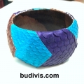 Bracelet Genuine Leather Snake Bangle, Bangle Leather Bracelet