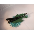 Hair Clip Leather Flower