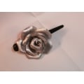 Hair Clip Leather Flower