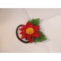 Hair Tie Leather Flower