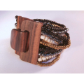 Bracelet Bead, Handmade Beaded Bracelets, Bali Bead Bracelets Wooden Clasp