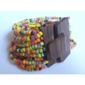 Bracelet Bead, Handmade Beaded Bracelets, Bali Bead Bracelets Wooden Clasp