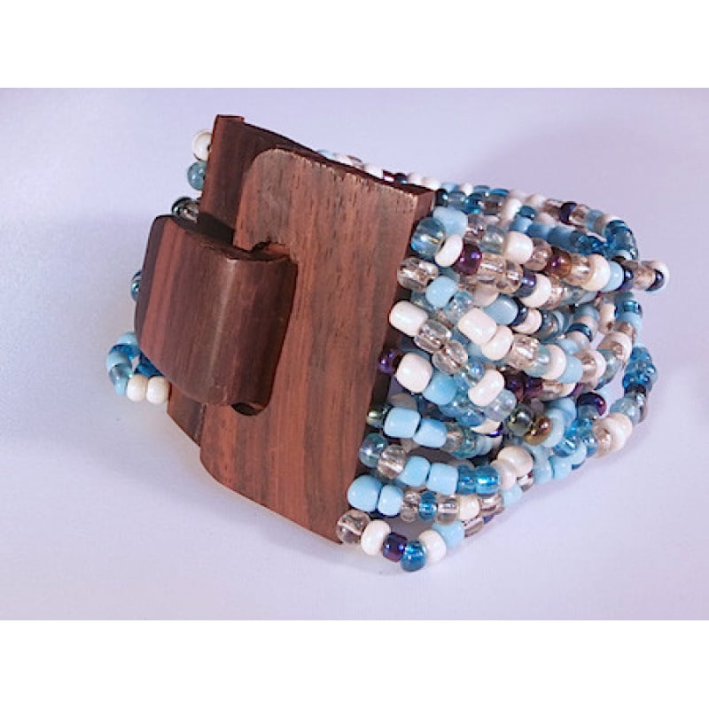 Bracelet Bead, Handmade Beaded Bracelets, Bali Bead Bracelets Wooden Clasp