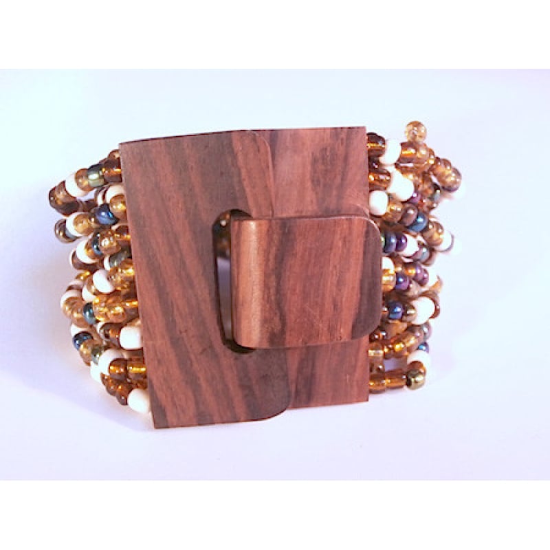 Bracelet Bead, Handmade Beaded Bracelets, Bali Bead Bracelets Wooden Clasp