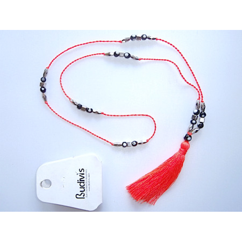 Neon Tassel Necklace