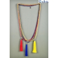 Long Neon Tassel Necklace