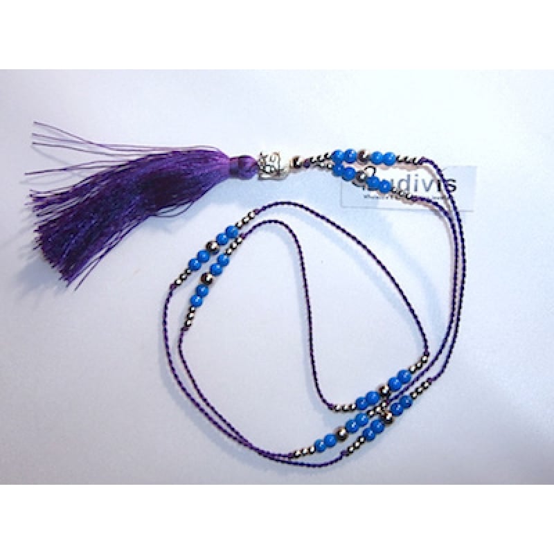 Beaded Tassel Layered Necklace