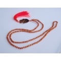 Beaded Tassel Necklace Wood