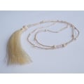 Beaded Tassel Layered Necklace