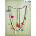 Multi Tassel Necklace Beads