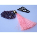 Beaded Tassel Necklace Crystal, Bali Long Necklace, Tassel Necklaces