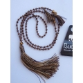 Beaded Tassel Necklace Crystal, Bali Long Necklace, Tassel Necklaces