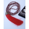 Beaded Long Tassel Necklace, Hand Knotted Tassel Necklaces, Bali Necklaces