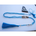 Beaded Tassel Necklace Crystal, Bali Long Necklace, Tassel Necklaces