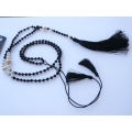 Beaded Tassel Necklace Crystal, Bali Long Necklace, Tassel Necklaces