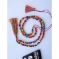 Tassel Necklace Wooden Beads