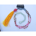 Long Tassel Necklace Crystal