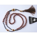 Beaded Tassel Necklace Stone