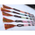 Beaded Tassel Necklace Stone