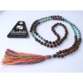 Beaded Tassel Necklace Stone