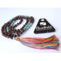 Beaded Tassel Necklace Stone