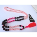 Beaded Long Tassel Necklace, Hand Knotted Tassel Necklaces, Bali Necklaces