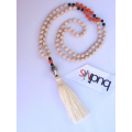 Beaded Tassel Necklace Buddha Statue