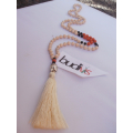 Beaded Tassel Necklace Buddha Statue