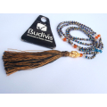 Beaded Tassel Necklace Buddha Statue