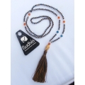 Beaded Tassel Necklace Buddha Statue