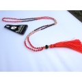 Beaded Tassel Necklace Crystal, Bali Long Necklace, Tassel Necklaces