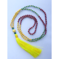 Beaded Tassel Necklace Crystal, Bali Long Necklace, Tassel Necklaces