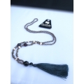 Beaded Long Tassel Necklace, Hand Knotted Tassel Necklaces, Bali Necklaces