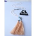 Long Crystal Tassel Necklace