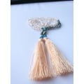 Long Crystal Tassel Necklace