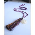 Long Tassel Necklace Stone