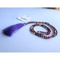 Long Tassel Necklace Stone