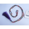 Long Tassel Necklace Stone