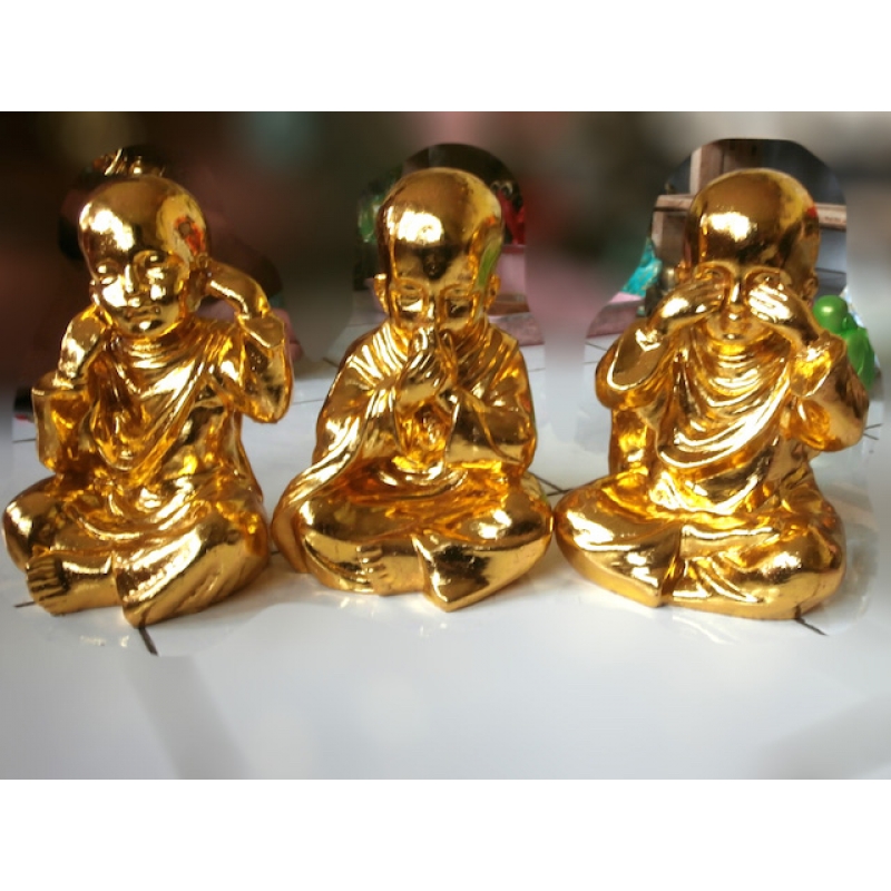 Top Model Bali Resin Monk Statue Set 5 Artificial Resin Buffalo Skull Head Wall Decoration, Resin Figurine Custom Handhande, Statue Collectible Figurines Resin