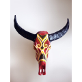 From Bali Resin Buffalo Skull Wall Hanging Artificial Resin Buffalo Skull Wall Decor, Resin Statue Custom Hand, Statue Collectible Resin Statue