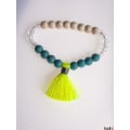 Elastic Tassel Bracelet Bead, Handmade Beaded Bracelets, Bali Bead Bracelets