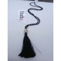 Long Crystal Tassel Necklace Buddha Statue