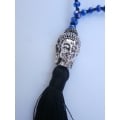 Long Crystal Tassel Necklace Buddha Statue