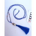 Long Crystal Tassel Necklace Buddha Statue